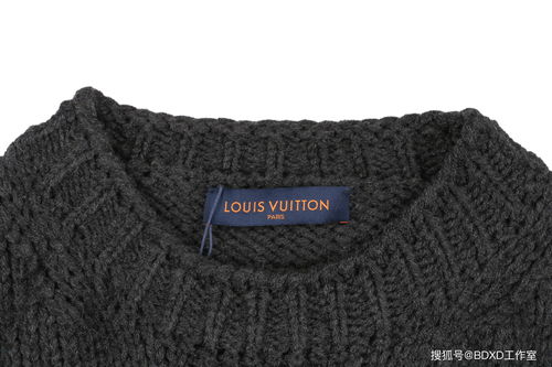 lv 21fw 飛機提花圓領毛衣