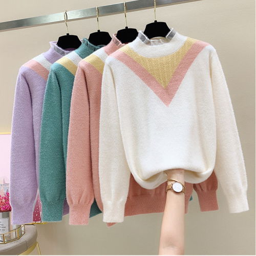 【工廠換季清貨女裝毛衣庫存雜款韓版毛衣批發(fā)女士羊絨毛衣】- 